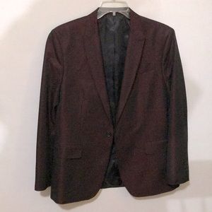 Men JFerrar Plum suit jacket 42r Slim